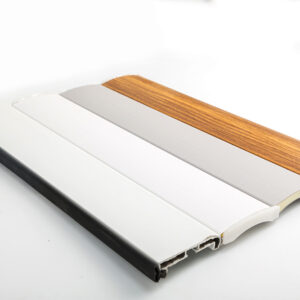 Lame injectée blanc - faux bois - gris eursout laure injectée